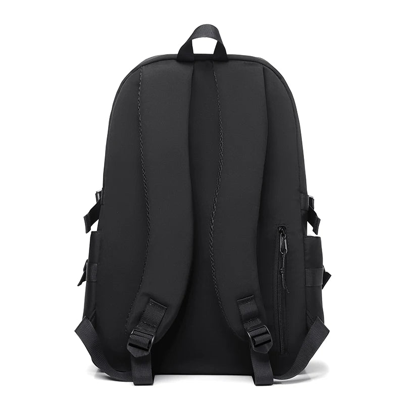 Simple luxury solid high quality backpack  for men