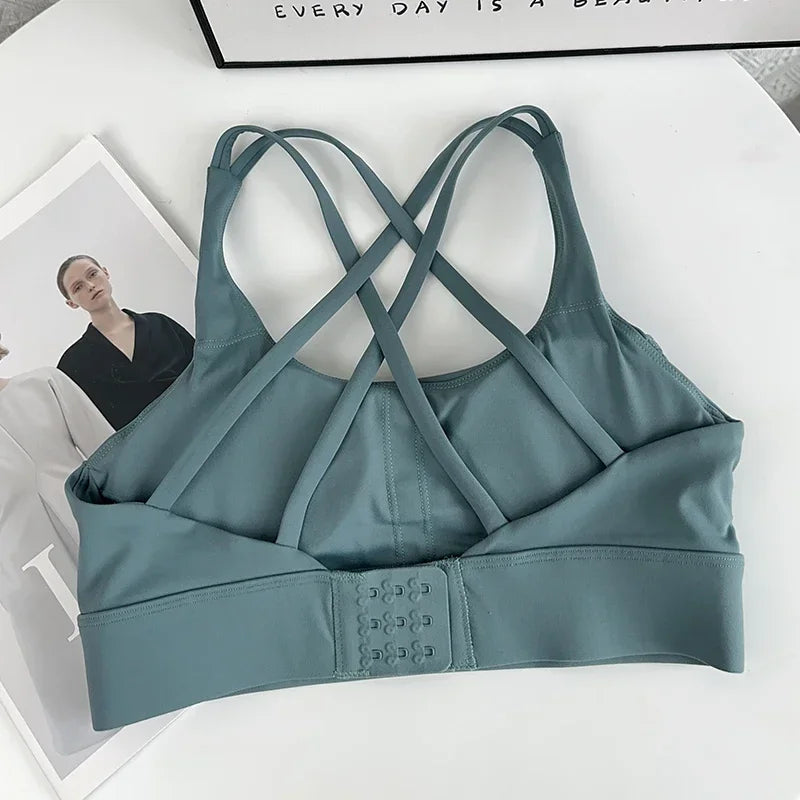 Fitness Tops Fashion Cross Back Women Sport Bra