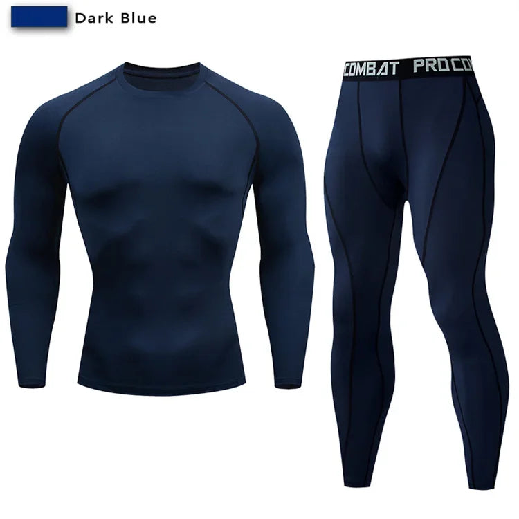 2pcs Men's Compression Sportswear Suit