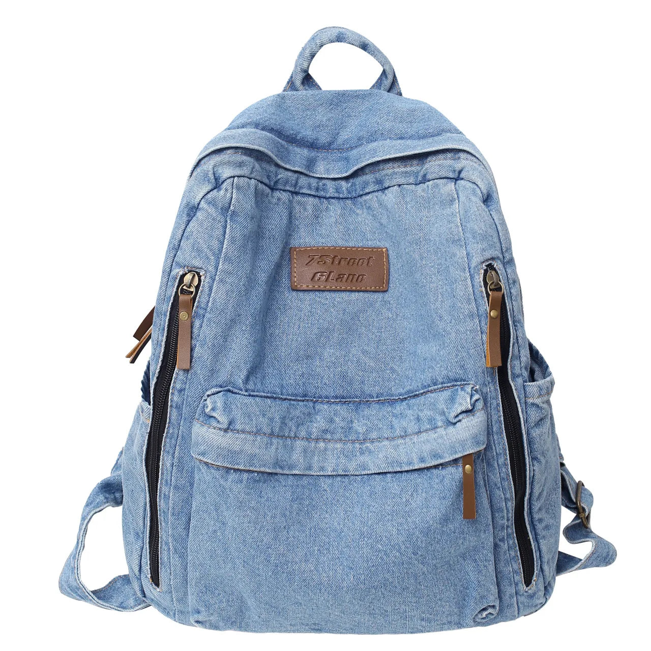 Denim Fashion Backpacks for School Trend Student Jeans Bag
