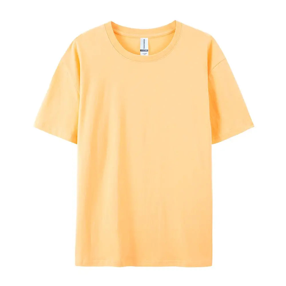 100% Cotton Solid T-shirts Women Sporty Short Sleeve