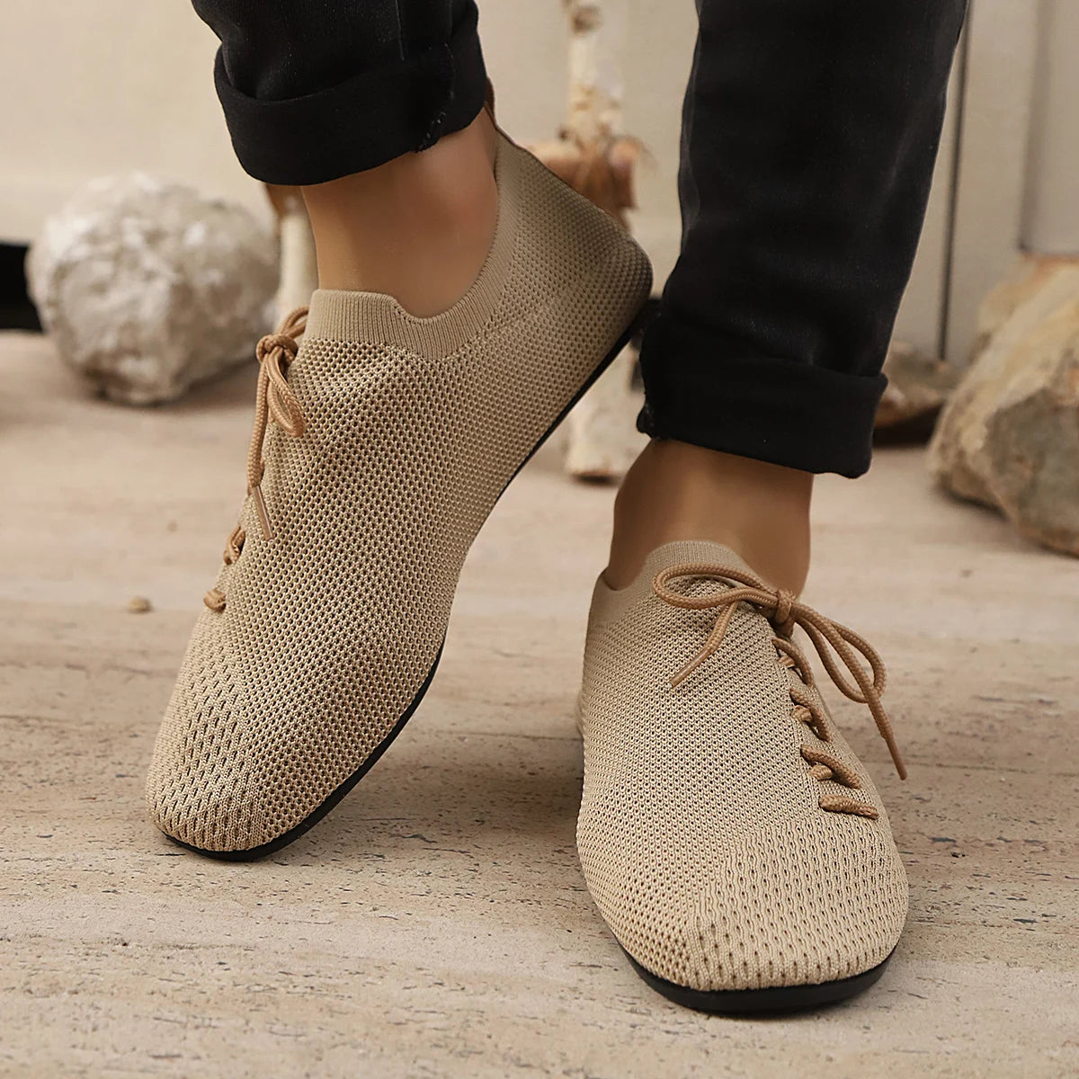 Breathable Mesh Loafers for Men Anti-Slip Driving Shoes