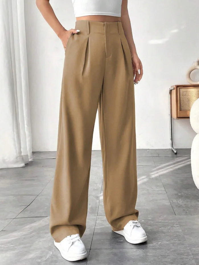 High Waisted Wide Leg Pants for Office/Casual for women