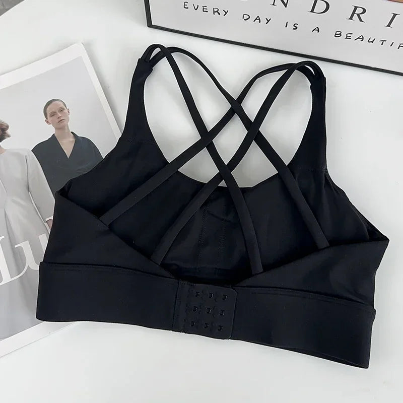 Fitness Tops Fashion Cross Back Women Sport Bra